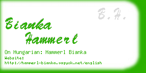 bianka hammerl business card